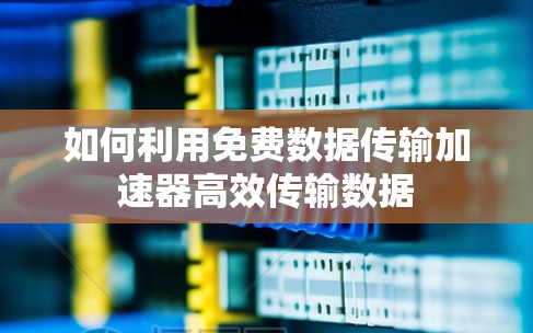 如何利用免费数据传输加速器高效传输数据