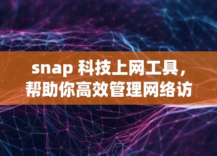 snap 科技上网工具,帮助你高效管理网络访问 snap 科技上网工具,帮助你高效管理网络访问