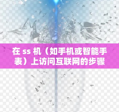 在 ss 机(如手机或智能手表)上访问互联网的步骤如下 在 ss 机(如手机或智能手表)上访问互联网的步骤如下