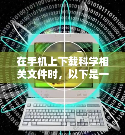 在手机上下载科学相关文件时,以下是一些可用的工具和步骤 在手机上下载科学相关文件时,以下是一些可用的工具和步骤