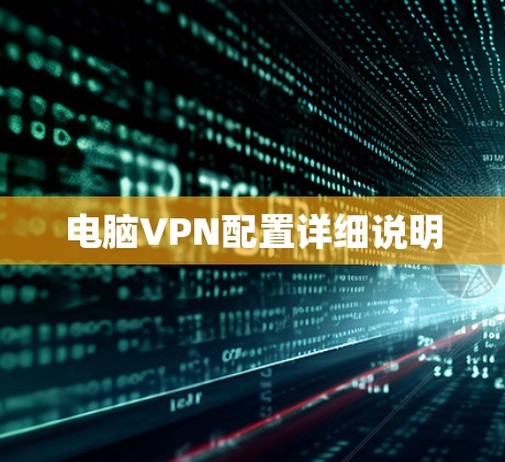 电脑VPN配置详细说明
