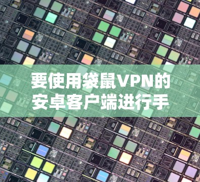 要使用袋鼠VPN的安卓客户端进行手机连接，您可以按照以下步骤操作