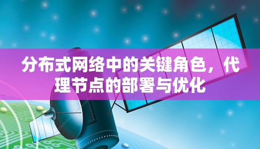 分布式网络中的关键角色，代理节点的部署与优化