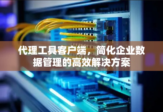 代理工具客户端，简化企业数据管理的高效解决方案