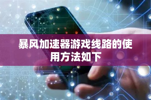 暴风加速器游戏线路的使用方法如下