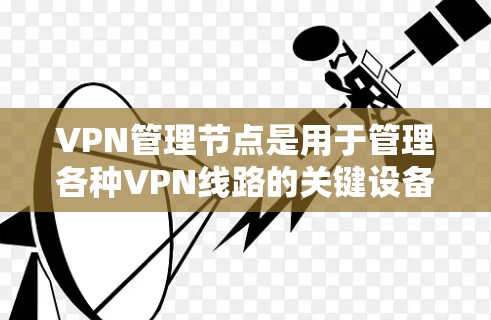 VPN管理节点是用于管理各种VPN线路的关键设备,包括服务器、路由器、交换机等。这些节点负责连接用户、处理请求、防止网络攻击和保持网络稳定。以下是VPN管理节点的详细分析 VPN管理节点是用于管理各种VPN线路的关键设备,包括服务器、路由器、交换机等。这些节点负责连接用户、处理请求、防止网络攻击和保持网络稳定。以下是VPN管理节点的详细分析