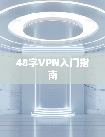 48字VPN入门指南 48字VPN入门指南