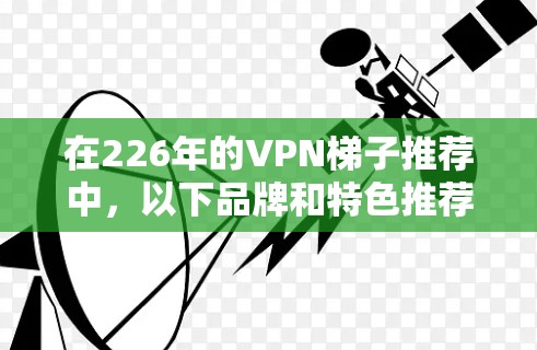 在226年的VPN梯子推荐中，以下品牌和特色推荐，帮助您根据需求选择合适的VPN解决方案