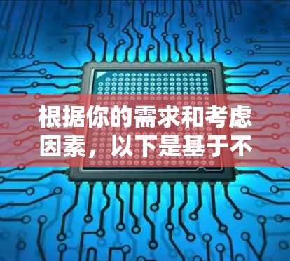 根据你的需求和考虑因素,以下是基于不同需求设计的VPN软件推荐 根据你的需求和考虑因素,以下是基于不同需求设计的VPN软件推荐